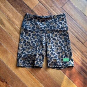 Zumba Leopard Print Shorts -